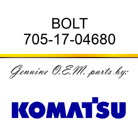 BOLT 705-17-04680