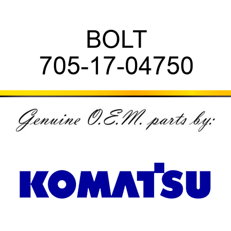 BOLT 705-17-04750