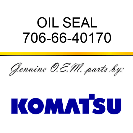 OIL SEAL 706-66-40170