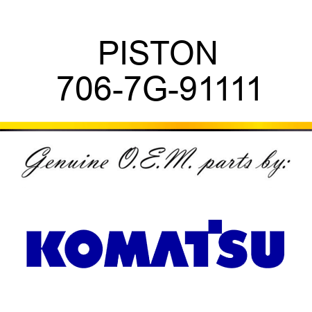 PISTON 706-7G-91111