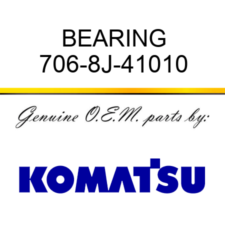 BEARING 706-8J-41010