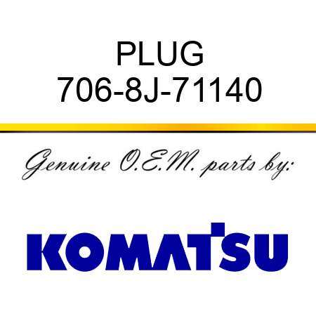 PLUG 706-8J-71140