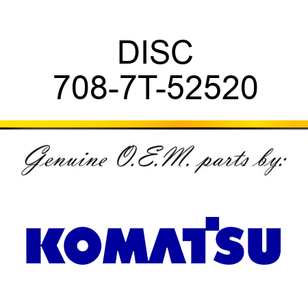 DISC 708-7T-52520