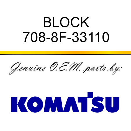 BLOCK 708-8F-33110