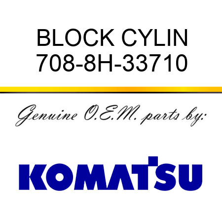 BLOCK, CYLIN 708-8H-33710