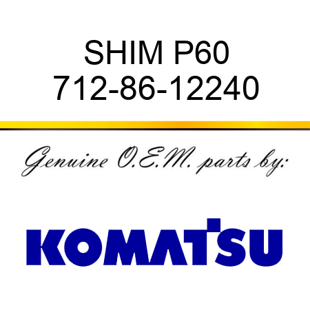SHIM P60 712-86-12240