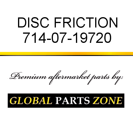 DISC, FRICTION 714-07-19720