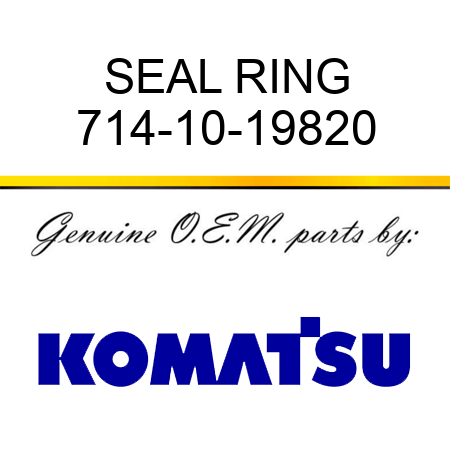 SEAL RING 714-10-19820