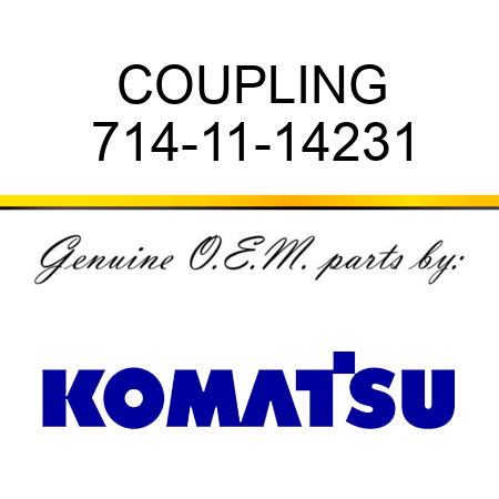 COUPLING 714-11-14231