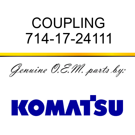 COUPLING 714-17-24111