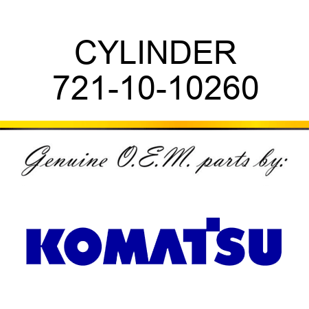 CYLINDER 721-10-10260
