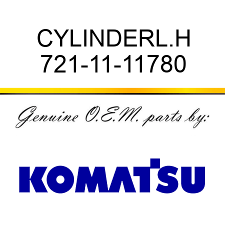 CYLINDER,L.H 721-11-11780