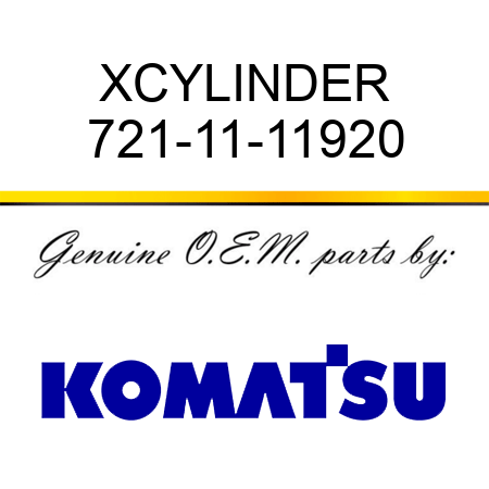 XCYLINDER 721-11-11920