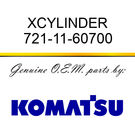 XCYLINDER 721-11-60700