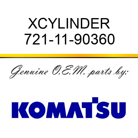 XCYLINDER 721-11-90360
