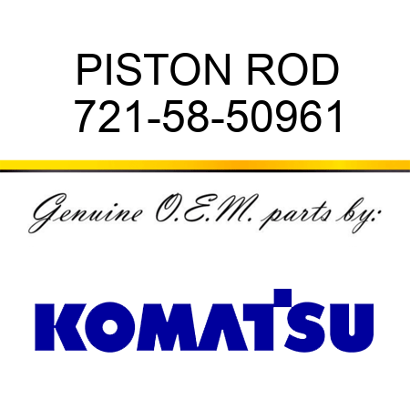 PISTON ROD 721-58-50961