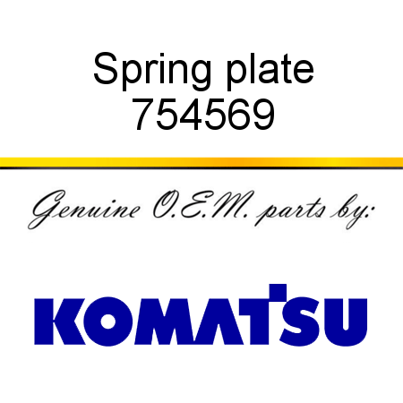 Spring plate 754569