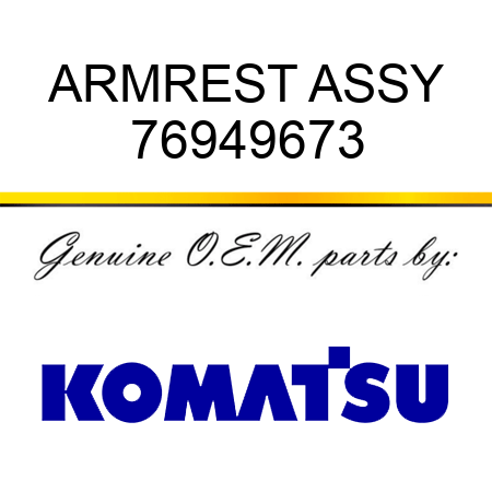 ARMREST ASSY 76949673