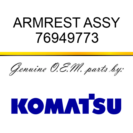 ARMREST ASSY 76949773