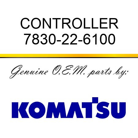 CONTROLLER 7830-22-6100