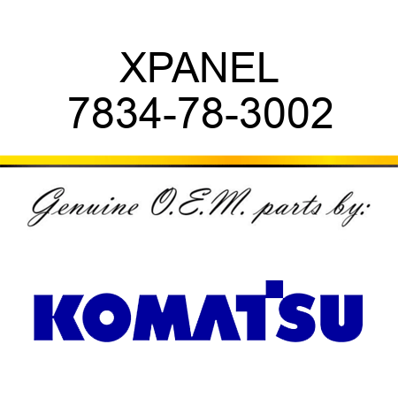 XPANEL 7834-78-3002