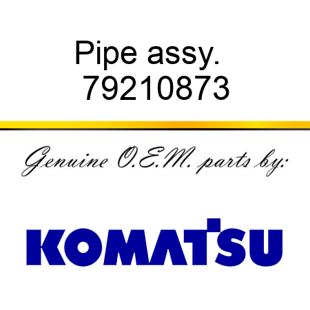 Pipe assy. + 79210873