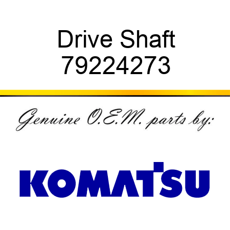 Drive Shaft 79224273