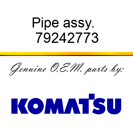 Pipe assy. + 79242773