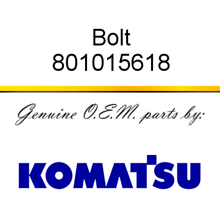 Bolt 801015618