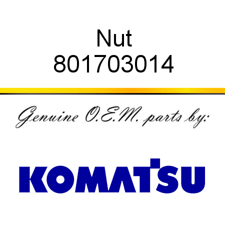 Nut 801703014