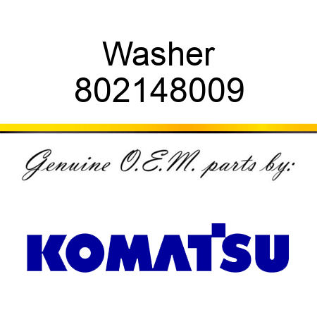 Washer 802148009