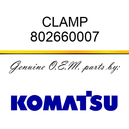 CLAMP 802660007