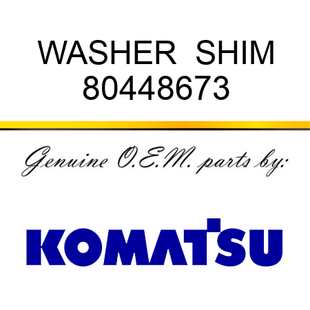 WASHER  SHIM 80448673