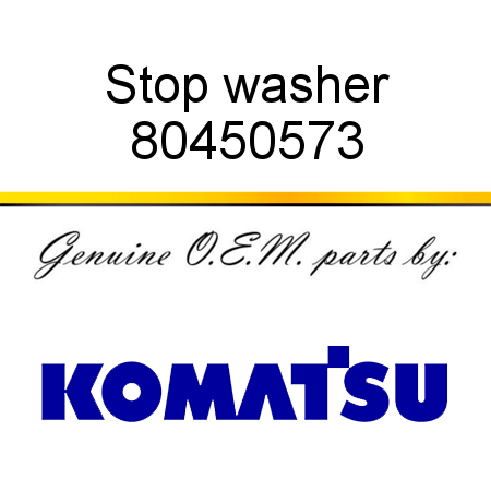 Stop washer 80450573