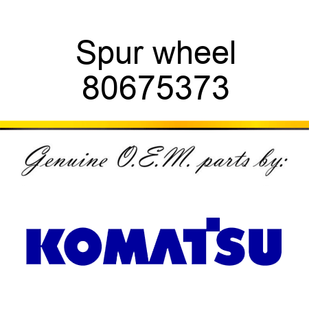 Spur wheel 80675373