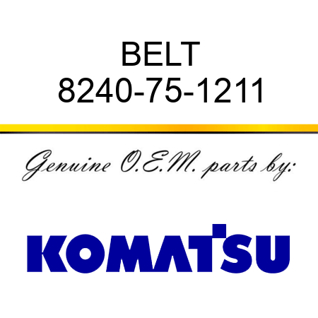 BELT 8240-75-1211
