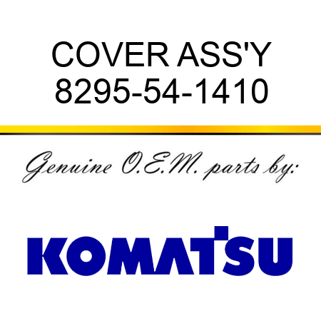 COVER ASS'Y 8295-54-1410