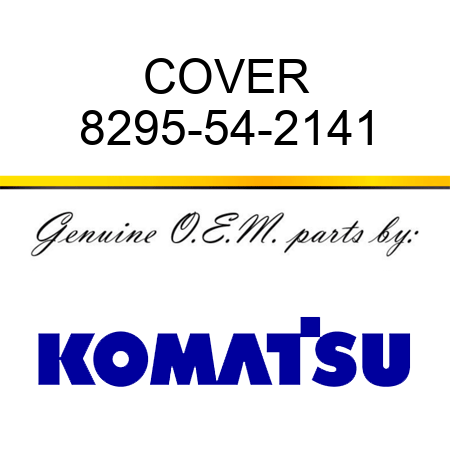 COVER 8295-54-2141