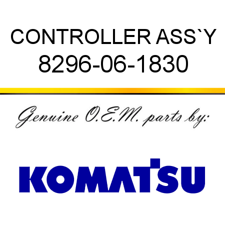 CONTROLLER ASS`Y 8296-06-1830
