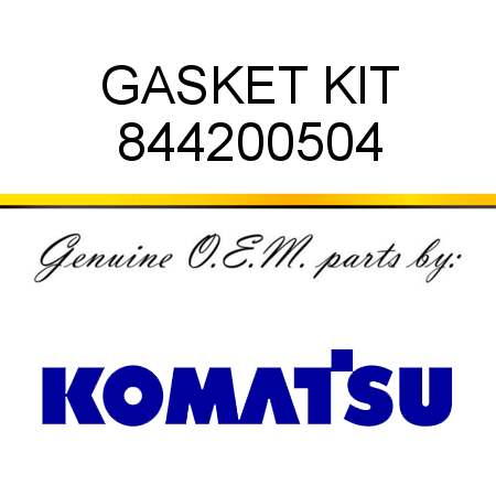GASKET KIT 844200504