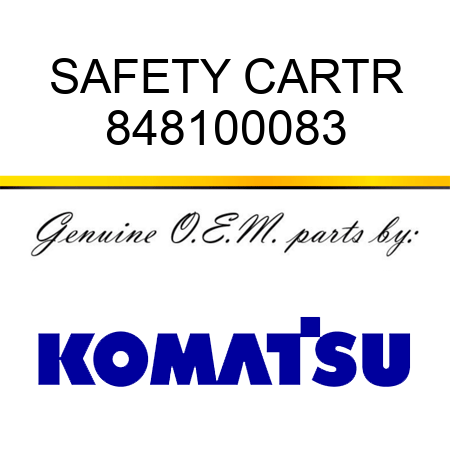SAFETY CARTR 848100083