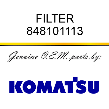 FILTER 848101113