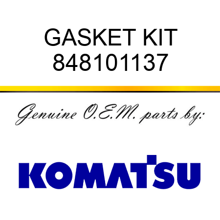 GASKET KIT 848101137