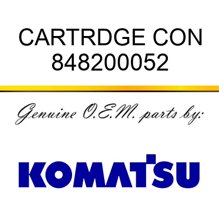 CARTRDGE CON 848200052