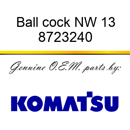 Ball cock NW 13 8723240