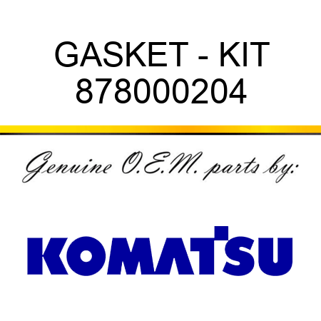 GASKET - KIT 878000204