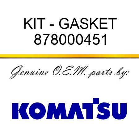 KIT - GASKET 878000451