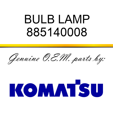 BULB LAMP 885140008