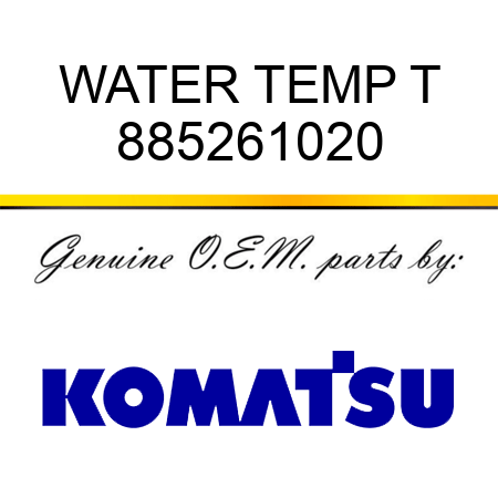 WATER TEMP T 885261020