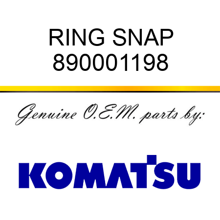 RING, SNAP 890001198